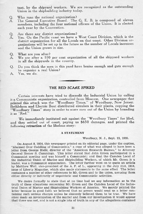 Book of Facts appendix page 21: The Red Scare Spiked