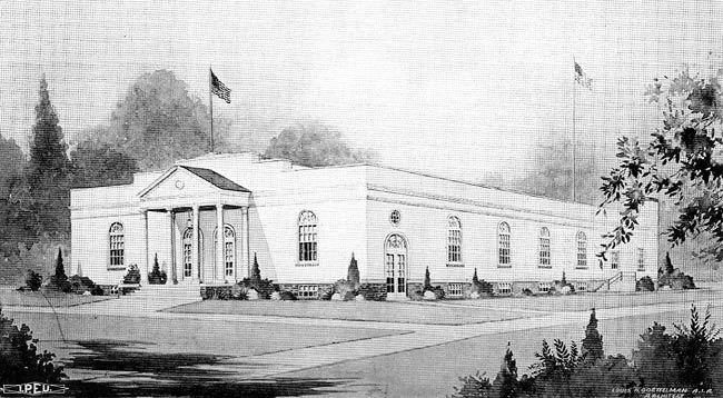 Meeting Hall and School Building, Shipbuilders Educational Society, New Jersey and Merrimac Roads