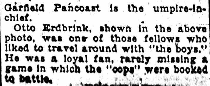 Article text continued: Garfield Pancoast and Otto Erdbrink