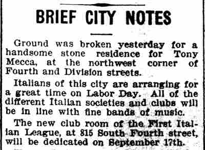Brief City Notes - Camden Daily Courier, July 29, 1908