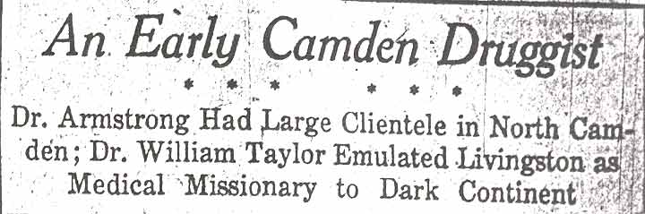 Along Memory Lane — Camden Courier-Post January 4, 1932 — page 1
