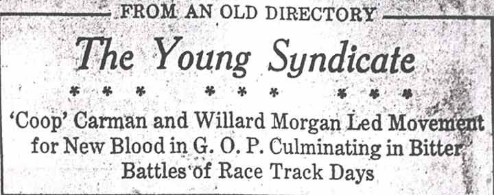 Camden Courier-Post: The Young Syndicate headline, January 18, 1925