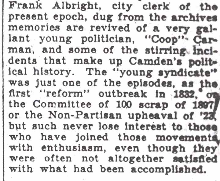 Camden Courier-Post: The Young Syndicate by Ben Courter, conclusion