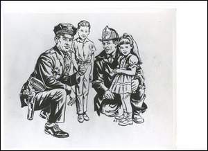 Camden County Hero Scholarship Fund Emblem, created by Bob Bartosz in 1966