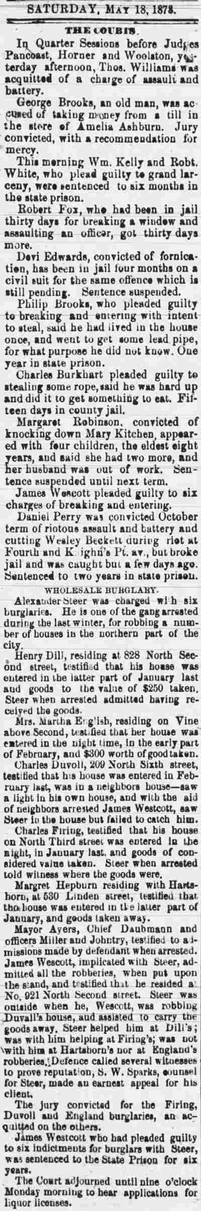 The Courts — Camden Post, May 18, 1878