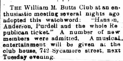 742 Sycamore Street — William M. Butts Club, Camden Daily Courier, March 4, 1899