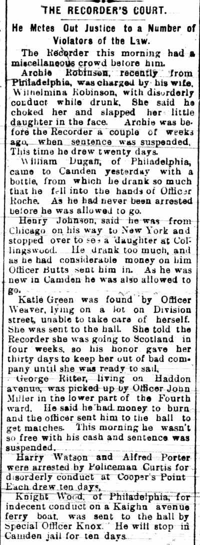 Camden Daily Courier, March 13, 1899