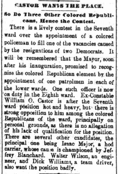 Camden Daily Courier, April 7, 1887 — Castor Wants the Place