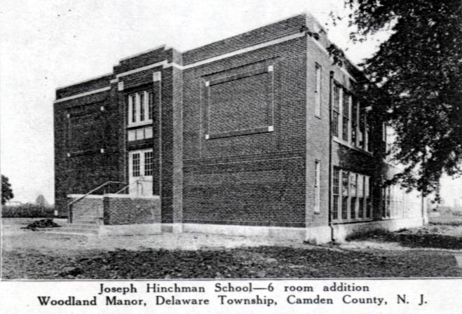 Joseph Hinchman School Addition, Chapel and Woodland Avenues, Delaware Township (Cherry Hill), 1925