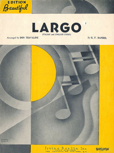 Largo sheet music cover