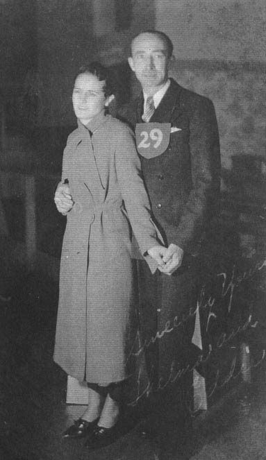 Eddie Nichols and his walkathon partner Thelma