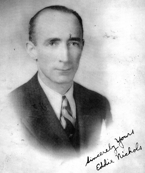 Eddie Nichols autographed publicity photo