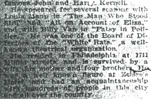 Camden Courier article, The Last Call Proved Fatal, February 23, 1909, part 6