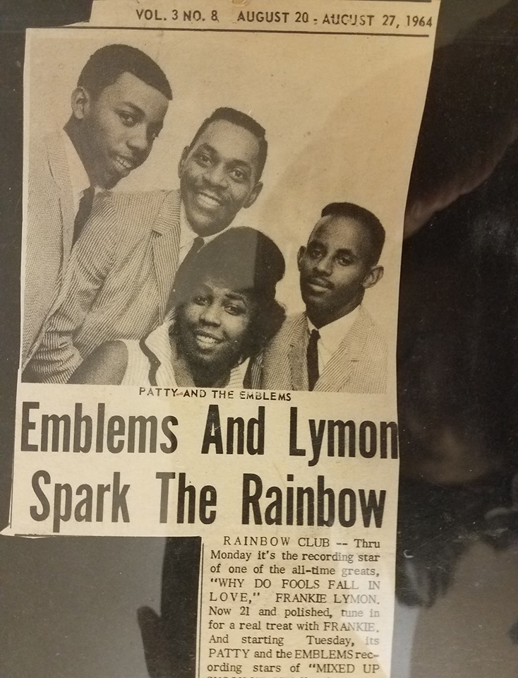 Patty and the Emblems, August 1964