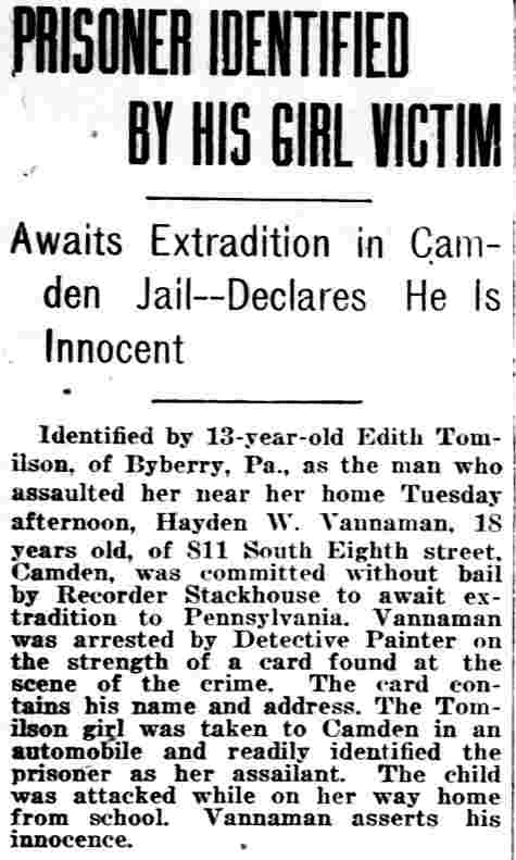 Philadelphia Inquirer, March 2, 1919