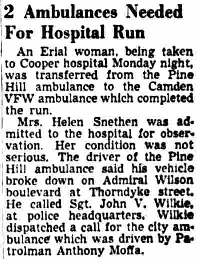 Anthony Moffa and John V. Wilkie, Camden Courier-Post, November 29, 1949