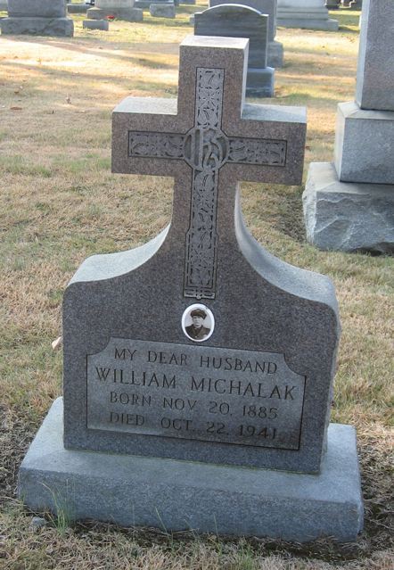 Gravestone of William Michalak, Calvary Cemetery, Cherry Hill, NJ