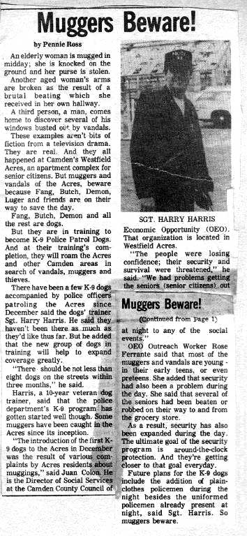 Sgt. Harry Harris — 1970s