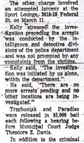 Camden Courier-Post, November 11, 1973 — 2 City Cops Are Charged With Larceny (column 2)