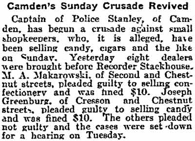 Philadelphia Inquirer, April 1, 1906