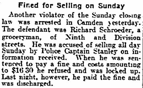 Philadelphia Inquirer, July 14, 1905