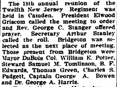 Bridgeton Evening News, September 4, 1911 — clipping 2