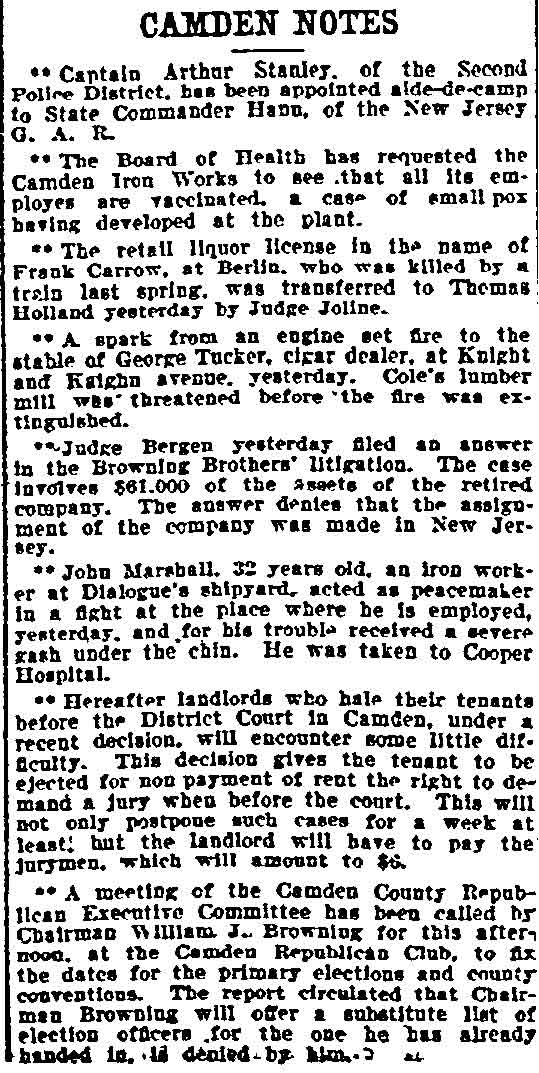 Philadelphia Inquirer, September 6, 1902