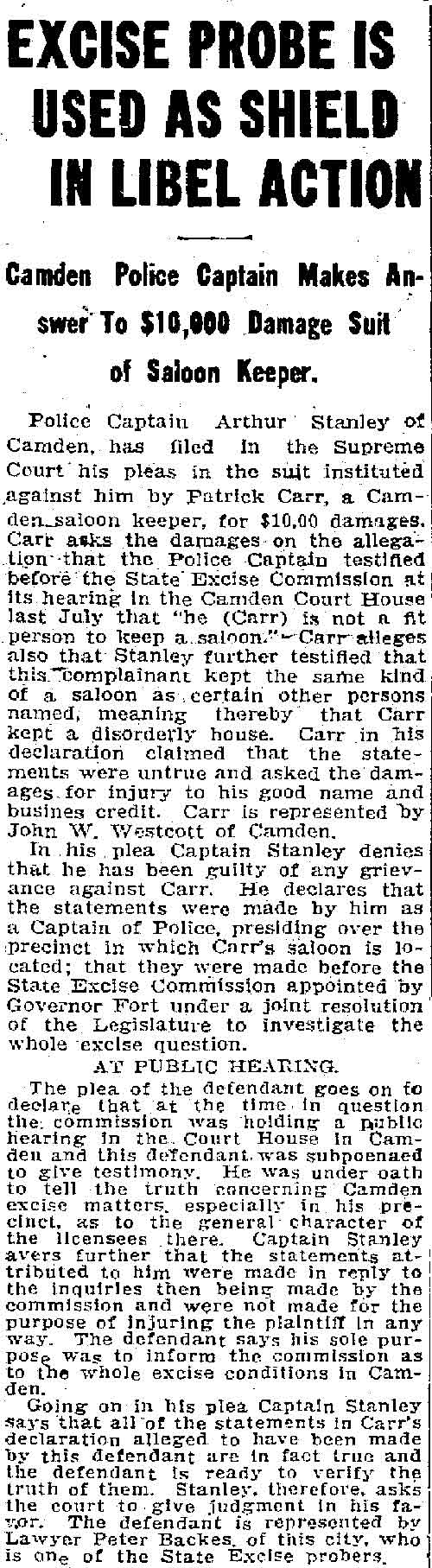 Trenton Times, November 25, 1908