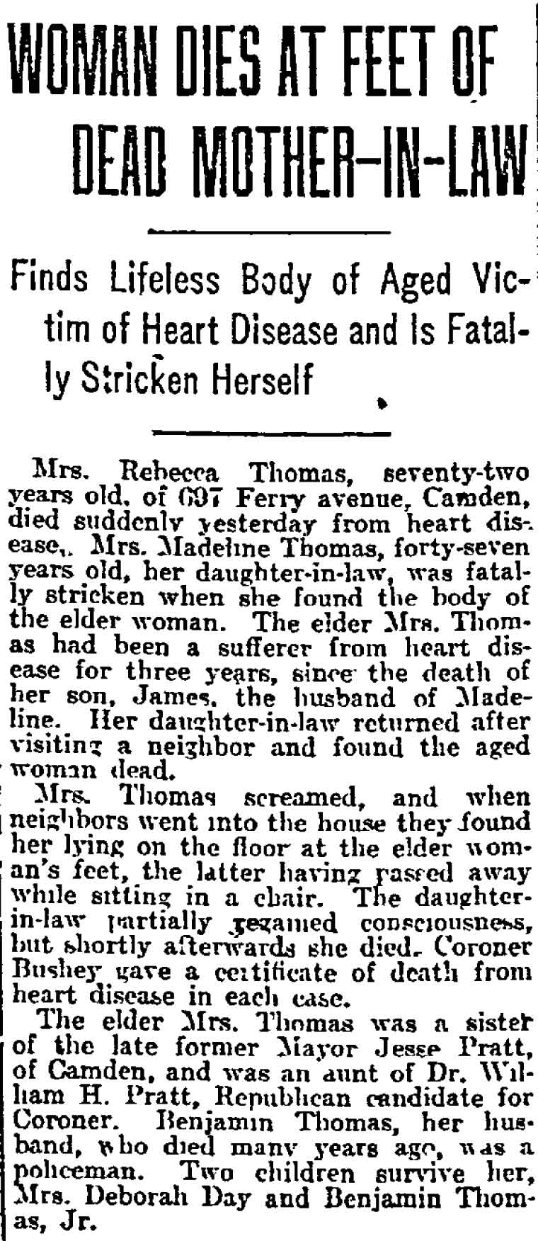 Philadelphia Inquirer, September 12, 1916