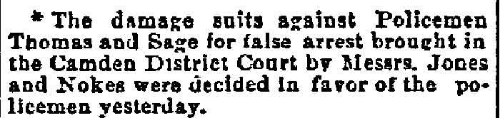 Philadelphia Inquirer, October 10, 1891