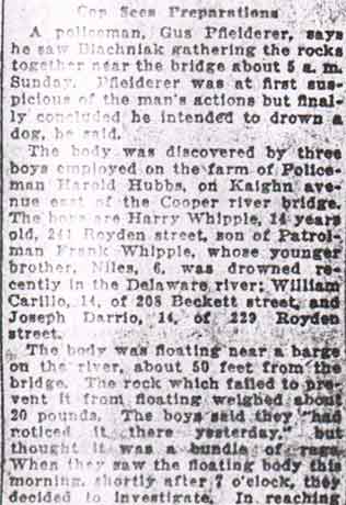 Man Ties Rocks to His Arm and Jumps in River article, part 3