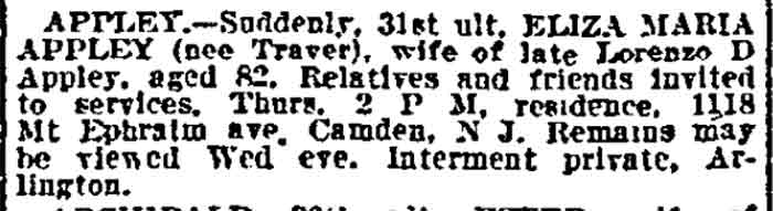 Philadelphia Inquirer, January 2, 1912