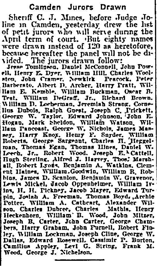 Philadelphia Inquirer, March 11, 1903