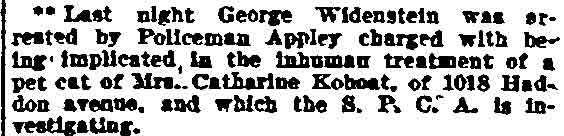 Philadelphia Inquirer, August 7, 1905