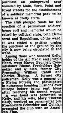 Camden Courier-Post, March 2, 1944 — William Kelly (part 2)
