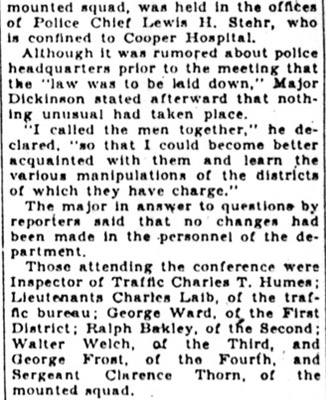 Camden Evening Courier, December 3, 1930 — clipping 2
