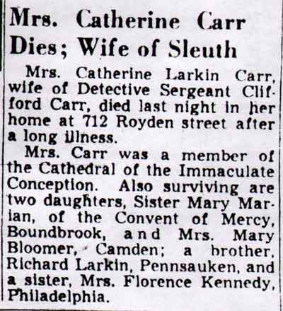 Camden Courier-Post, June 2, 1948 — Clifford Carr