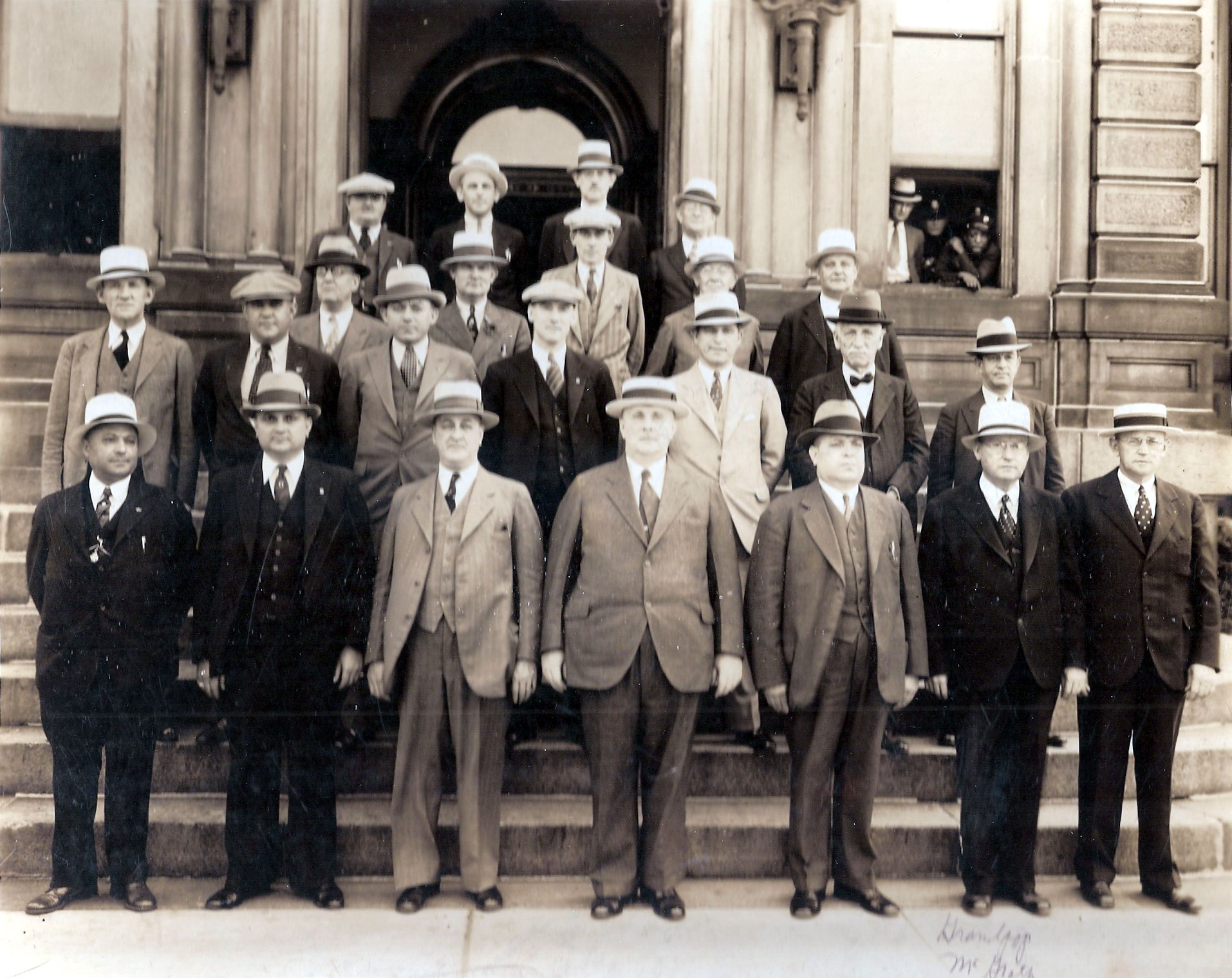 Camden Police Detective Bureau group photo, 1932
