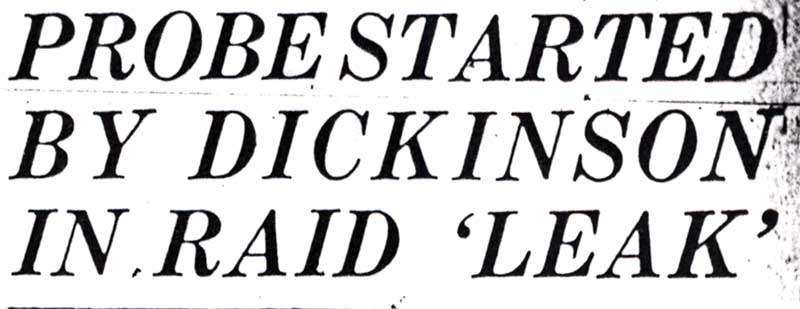 Camden Evening Courier, December 13, 1930 — Charles V. Dickinson article