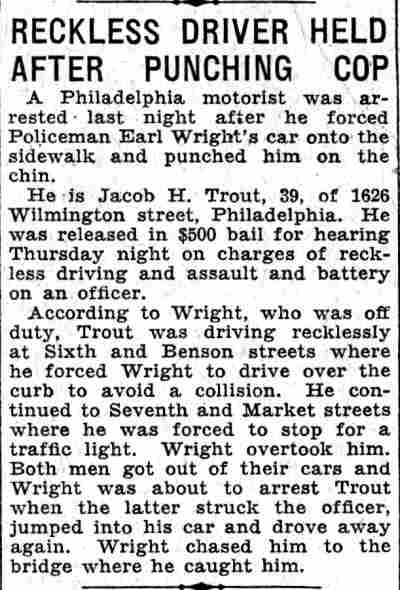 Reckless Driver Held After Punching Cop