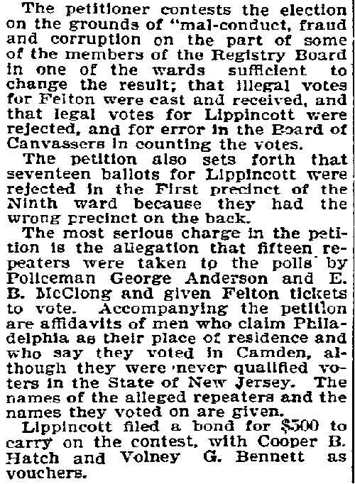 Philadelphia Inquirer, June 12, 1897 — Serious Charges by Defeated Candidate body text