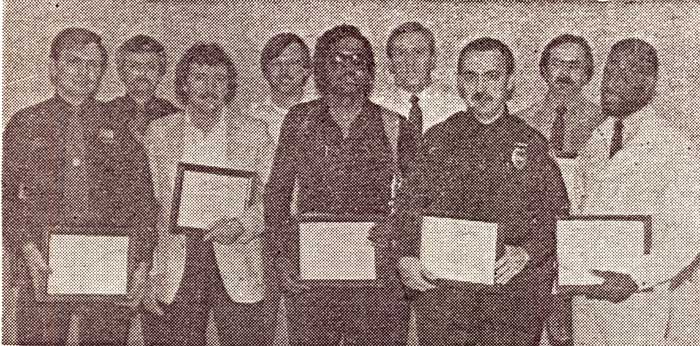 Camden County Auto Theft Task Force award photo, Police News of New Jersey June/July 1985