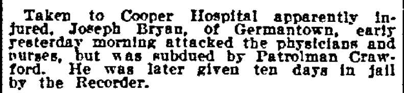 Philadelphia Inquirer, July 31, 1913