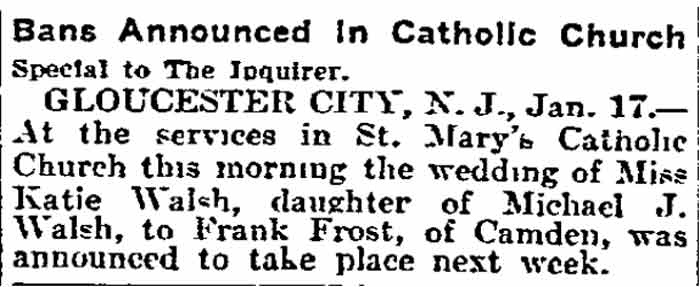 Philadelphia Inquirer, January 18, 1904