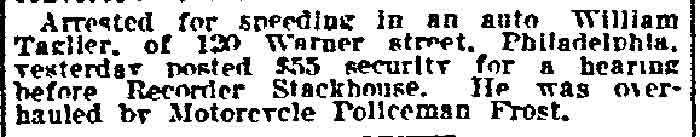 Philadelphia Inquirer, May 3, 1915