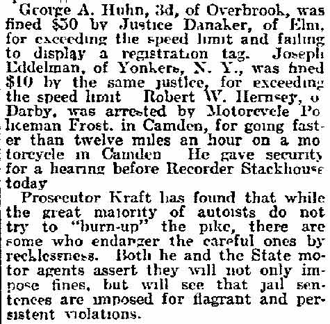 Philadelphia Inquirer, June 1, 1914