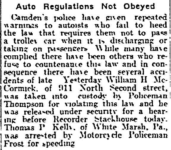 Philadelphia Inquirer, June 28, 1915