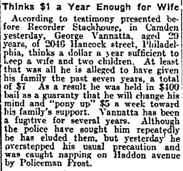 Philadelphia Inquirer, August 21, 1913