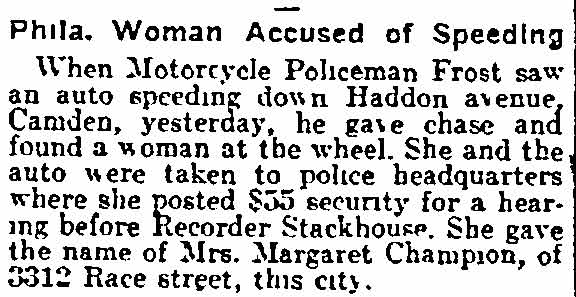 Philadelphia Inquirer, October 18, 1915
