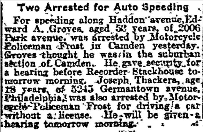 Philadelphia Inquirer, December 1, 1913